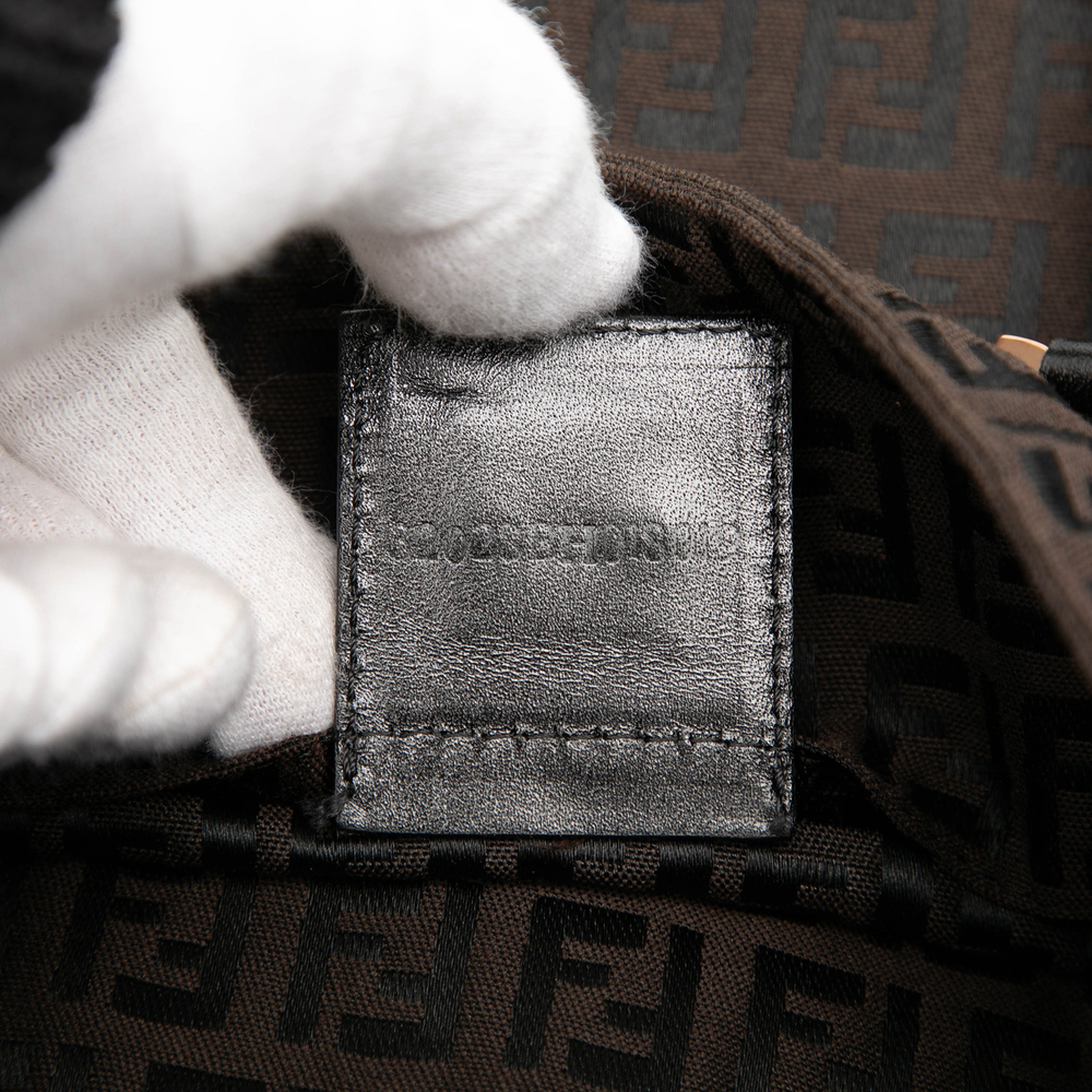 Pre-Loved Fendi Zucchino Canvas Handbag - Picture 6 of 7